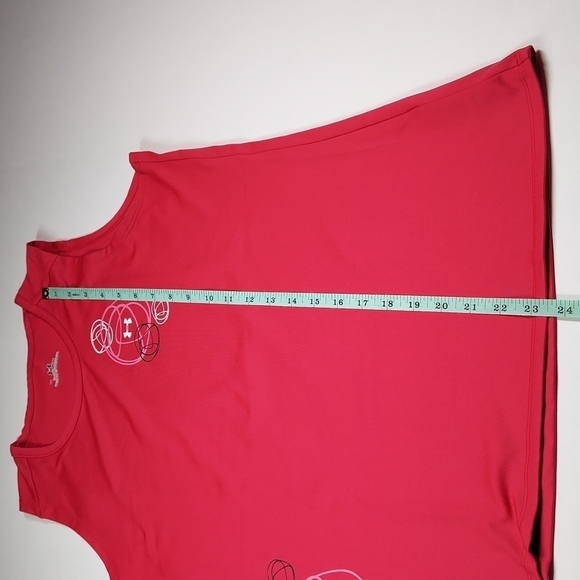 Fuchsia Pink Under Armour Heat Gear Volleyball Tank Top L - Picture 6 of 12